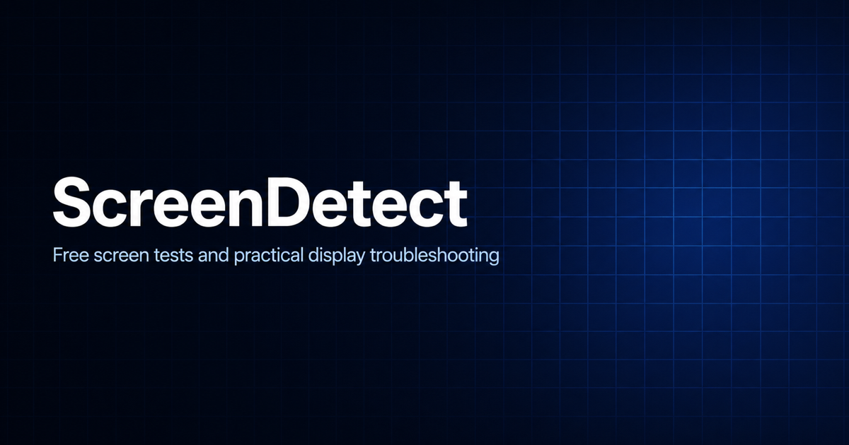 Burn-In Test: Check OLED, AMOLED & LCD Image Retention